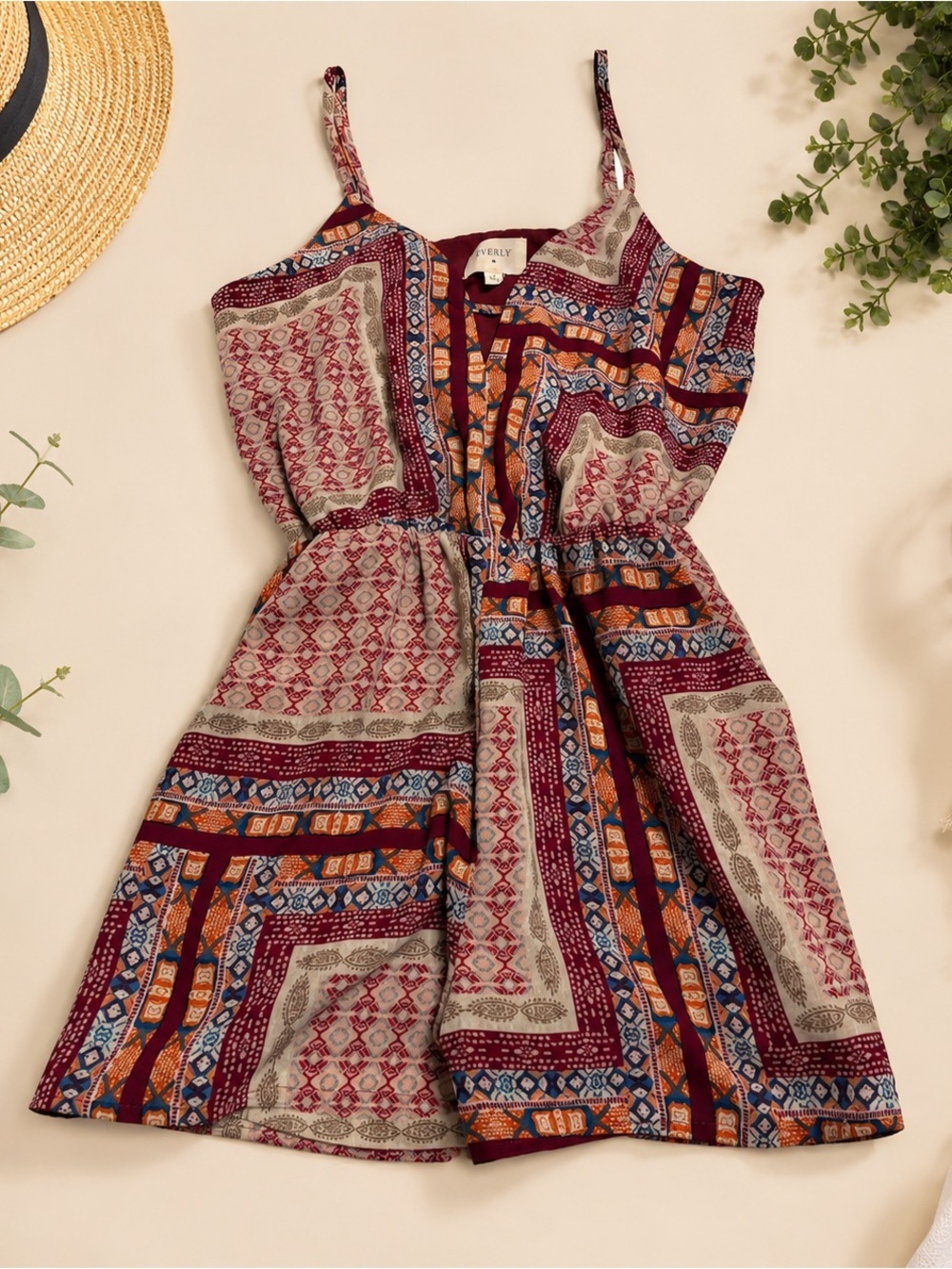 Everly Boho Romper Small EUC Pockets Lined